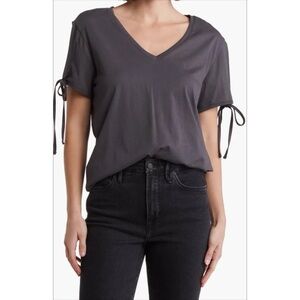 All Saints Kay Tee in Black Washed